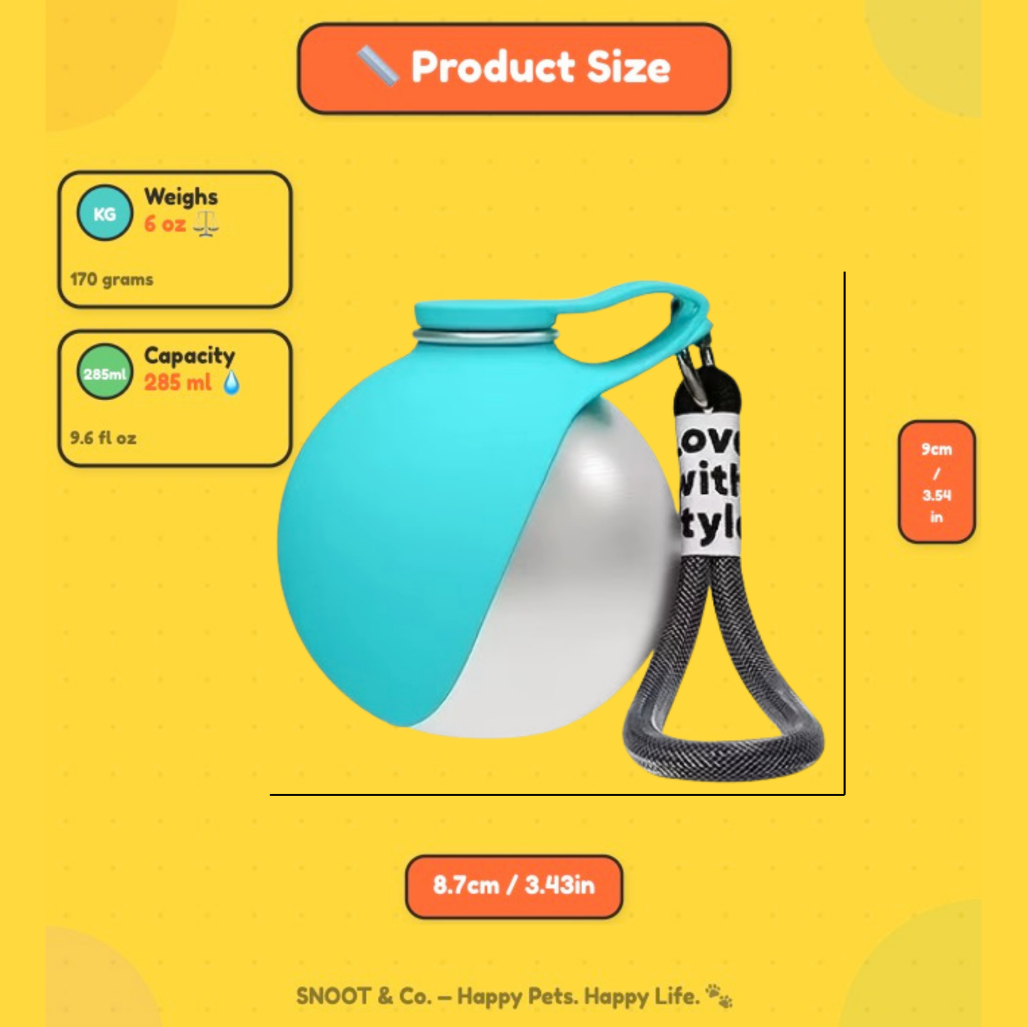 Portable 2-in-1 carry bottle (Cat and Dog)